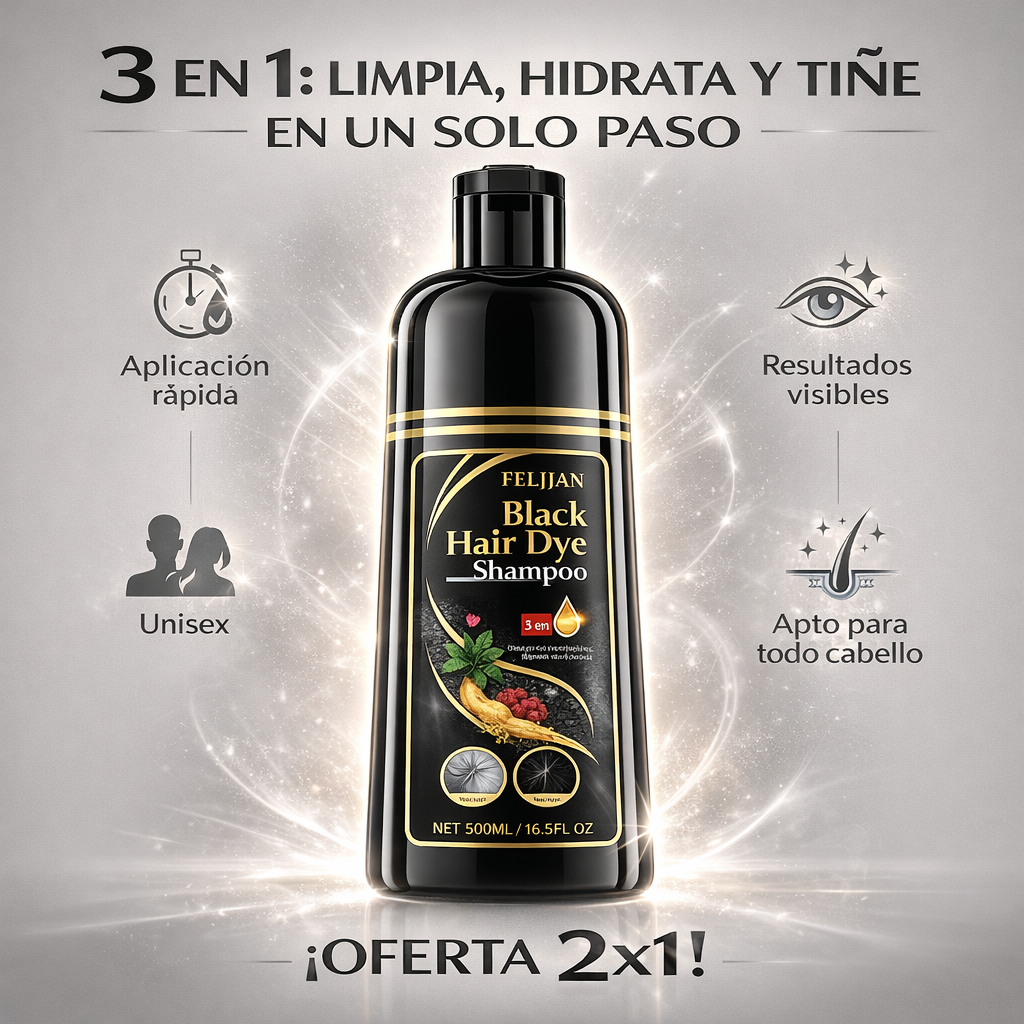 Shampoo 3 EN 1 | Adios a las canas
