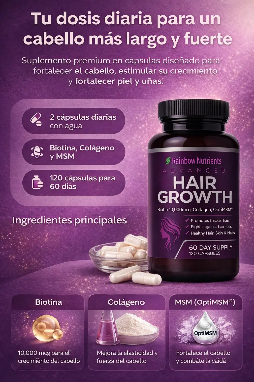 Hair Growth Advanced | ¡Mejora tu cabello!